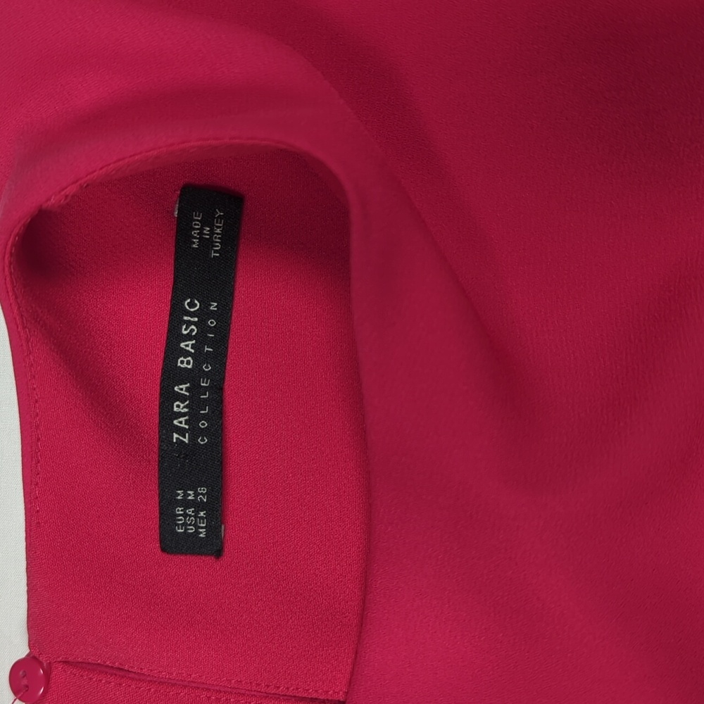 Zara Basic Women's Pink Dress Size M - Picture 4 of 11